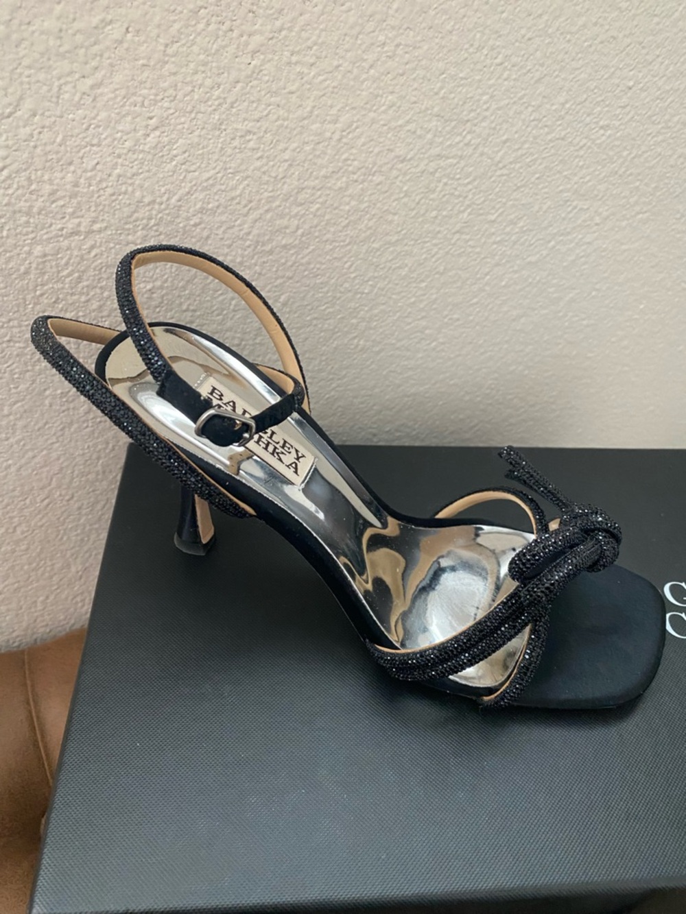 BADGLEY MISCHKA | Effie Strappy Bow Stiletto Heels - Picture 6 of 9